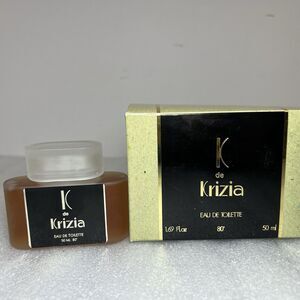 K de Krizia By Krizia 1.69 oz EDT Splash Vtg Original Formula Hoffmann-La Roche